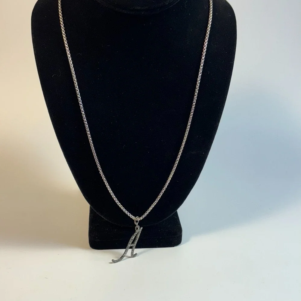 Necklace Alphabet‎ Initial A Personalized 2000s Retro 18 inch
